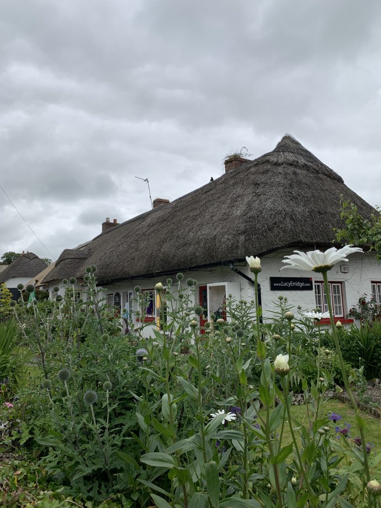 Thatched cottages in Adare village, Ireland.